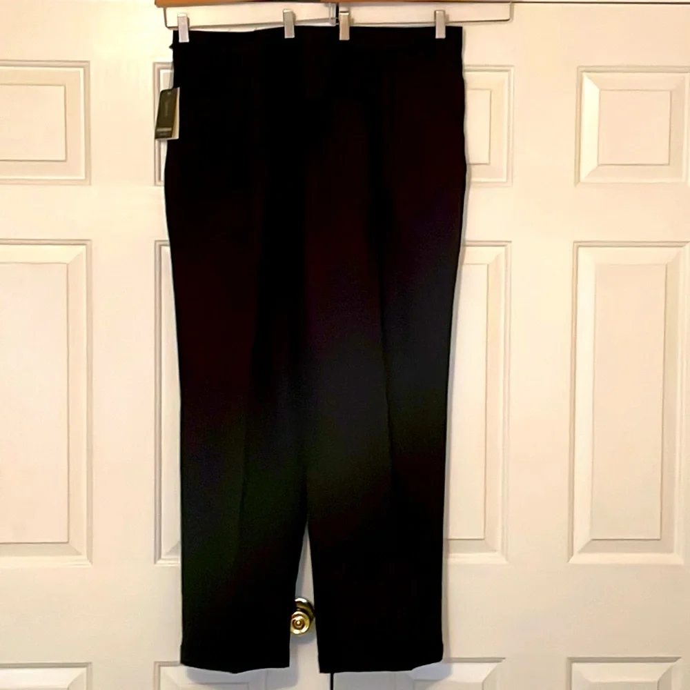 NWT Yves Saint Laurent Black Cuffed Trousers - Picture 2 of 11